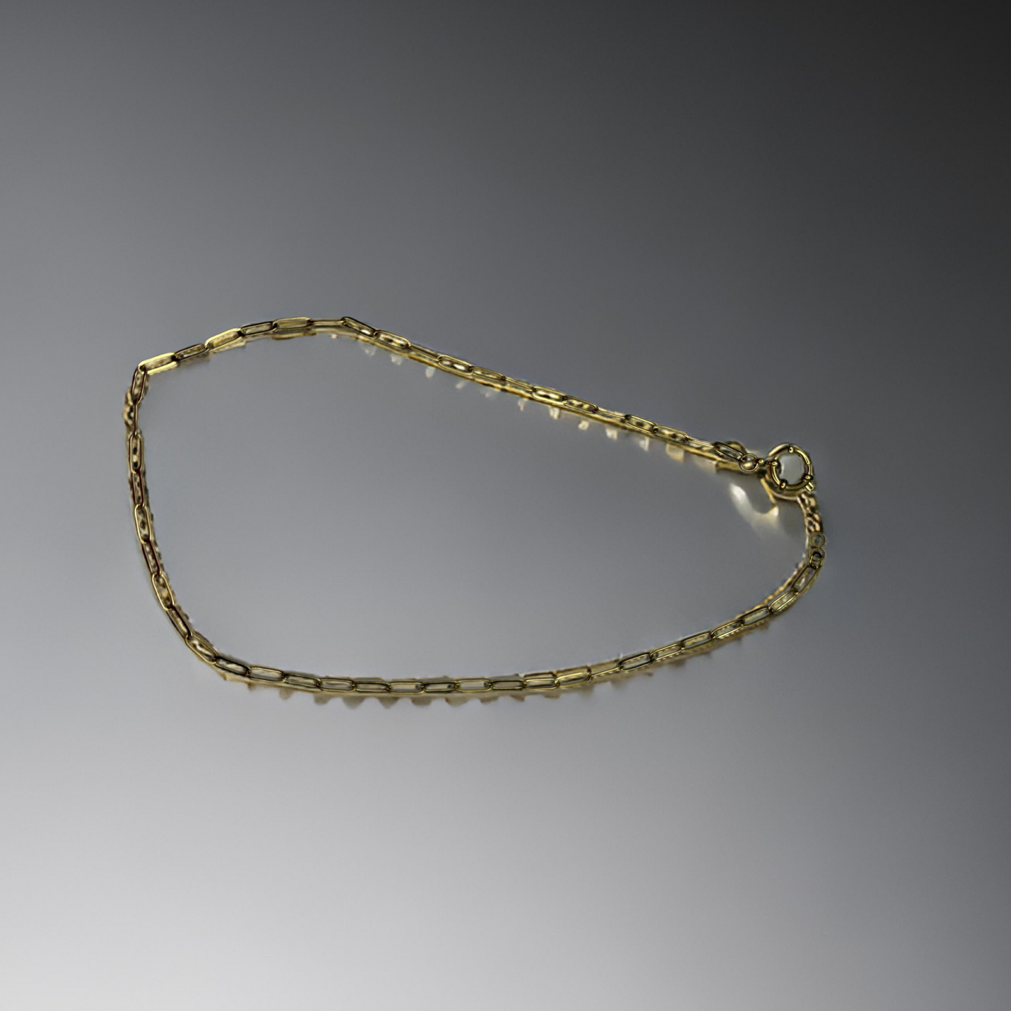 Gold Paperclip Chain Necklace