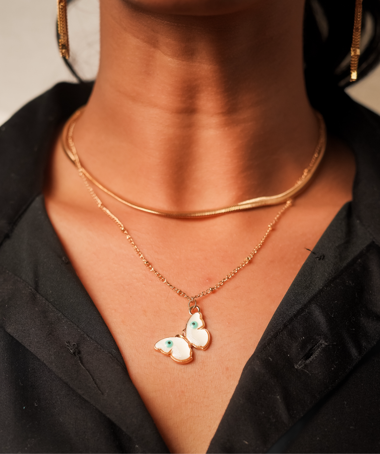 Denty Butterfly Pendant