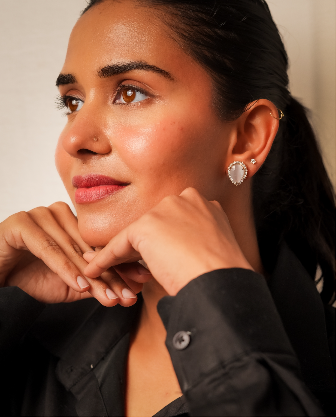 Elegant Teardrop Stud Earrings