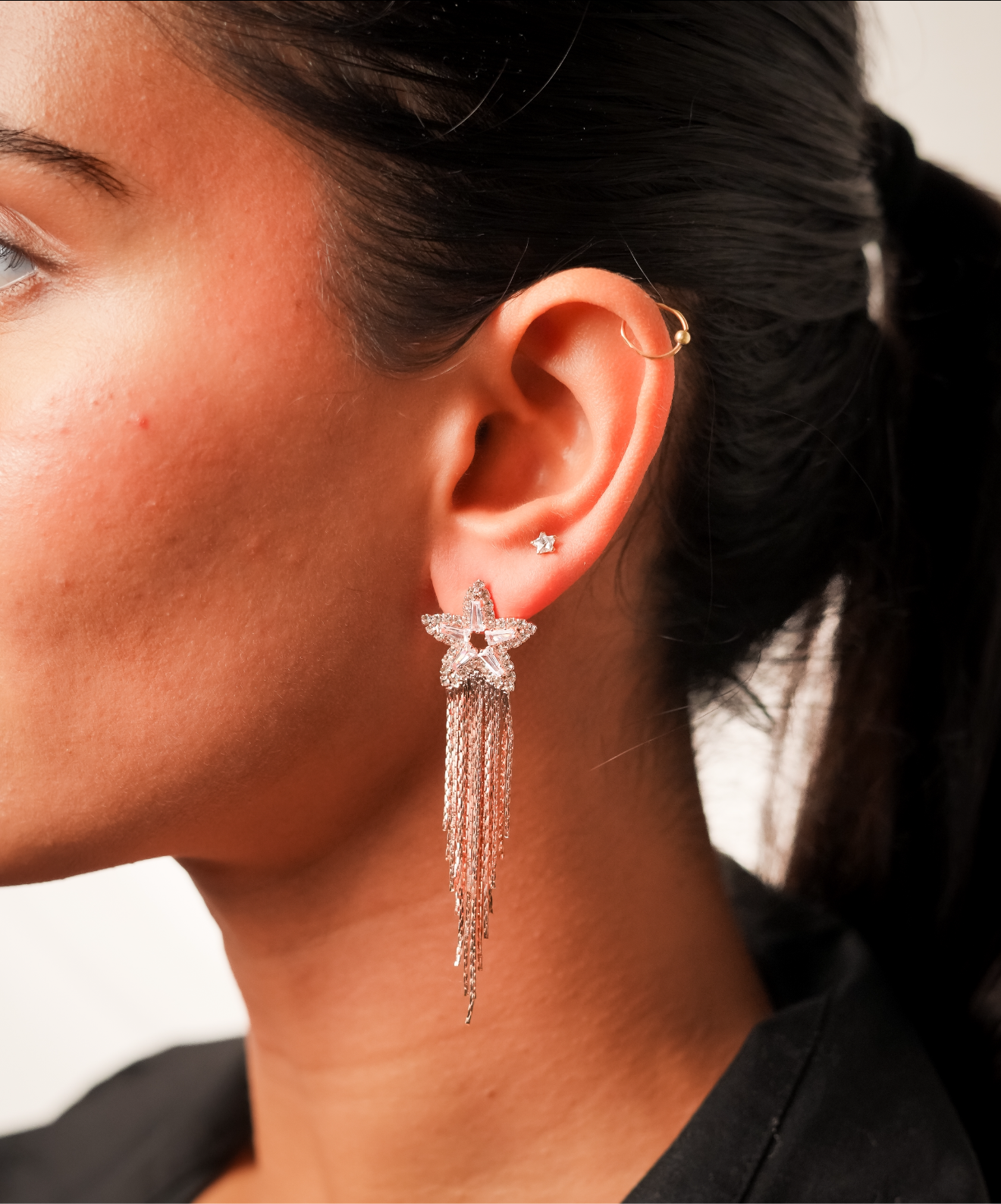 Star chain Earings