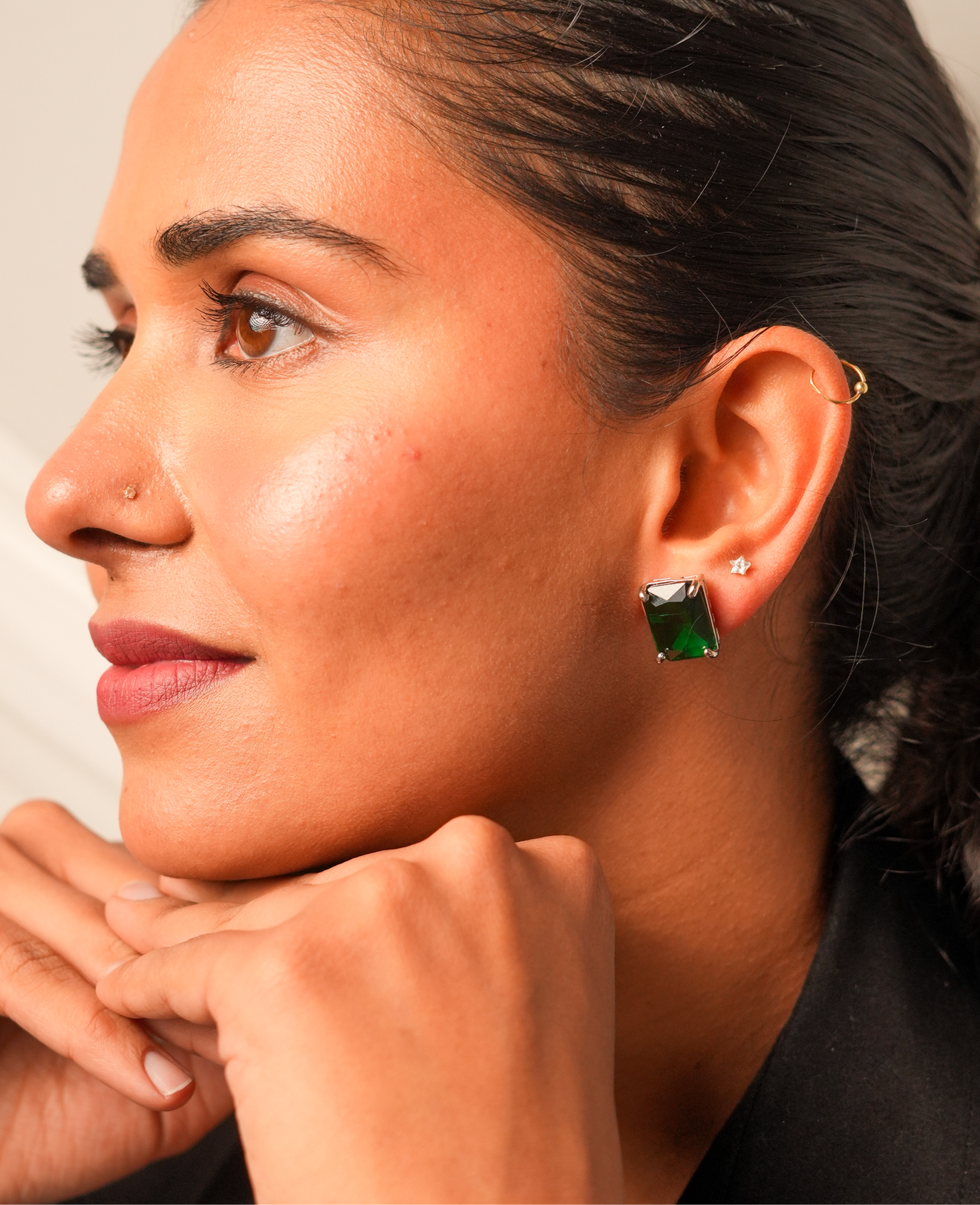 Chiq Square Hoop Earings