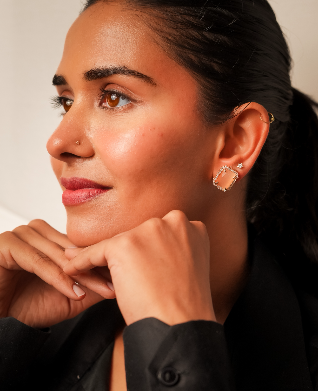 Chiq Square Hoop Earings
