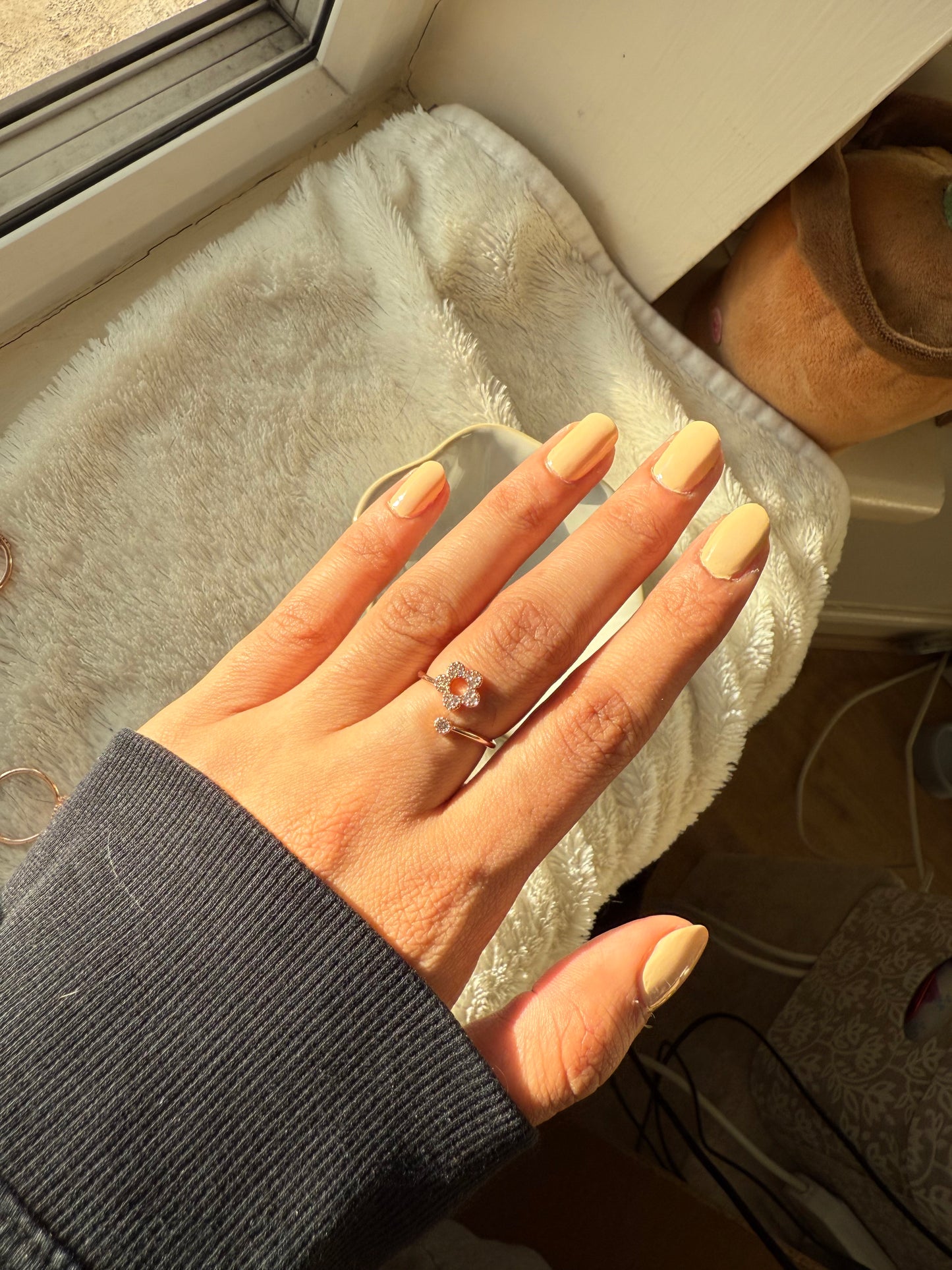 Adjustable Mini Flower Rings
