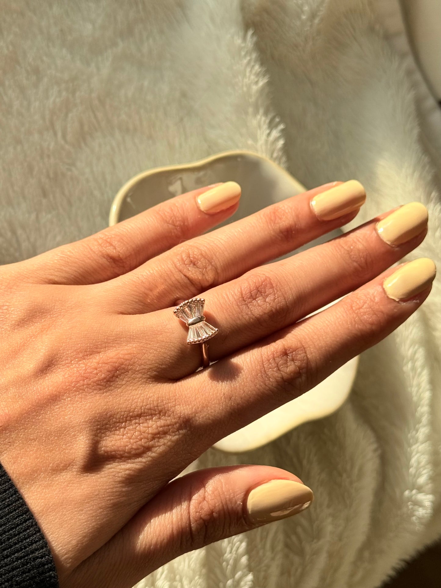 Cute bow Adjustable Ring